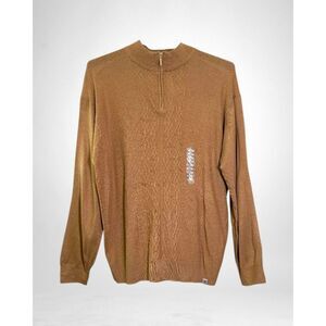 Stacy Adams Men's Quarter-zip Knit Sweater, NEW! Size 2XLT